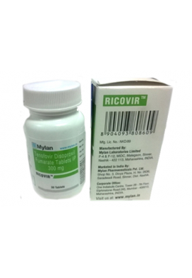 Ricovir 300 mg Tenofovir Tablets Mylan