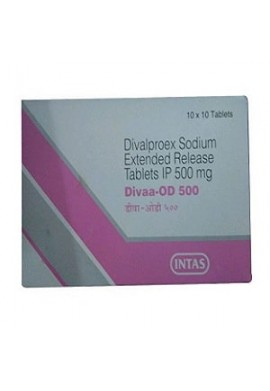 Divaa-OD 500mg Tablets : Divalproex Sodium India 