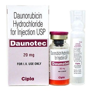 Daunotec 20mg Daunorubicin Injection