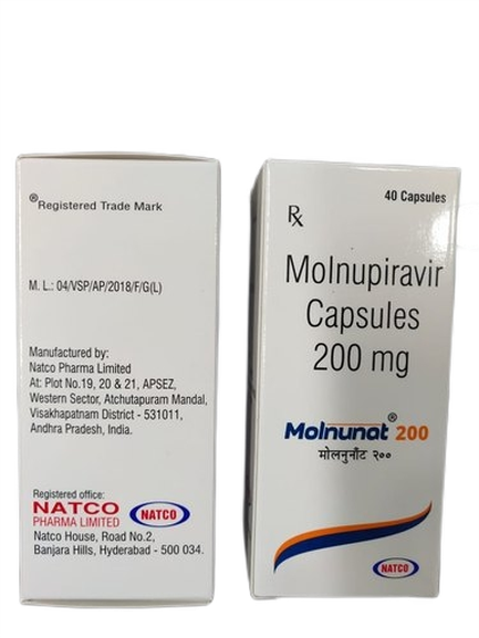 Molnunat Molnupiravir 200mg Capsules