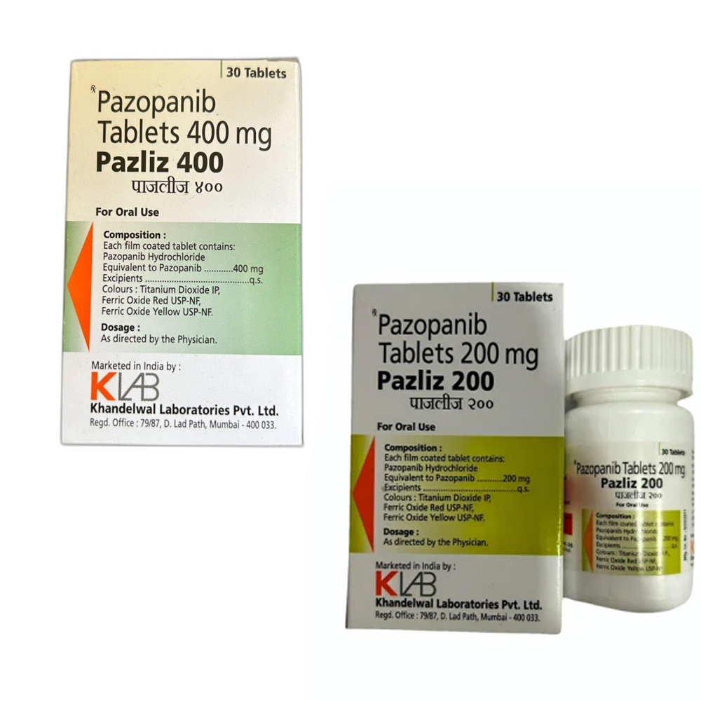 Pazliz 200mg/400mg Pazopanib Tablet