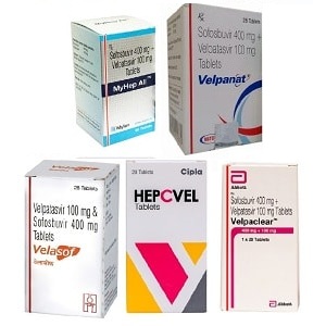Velpatasvir 100mg and Sofosbuvir 400mg Tablets Brands India